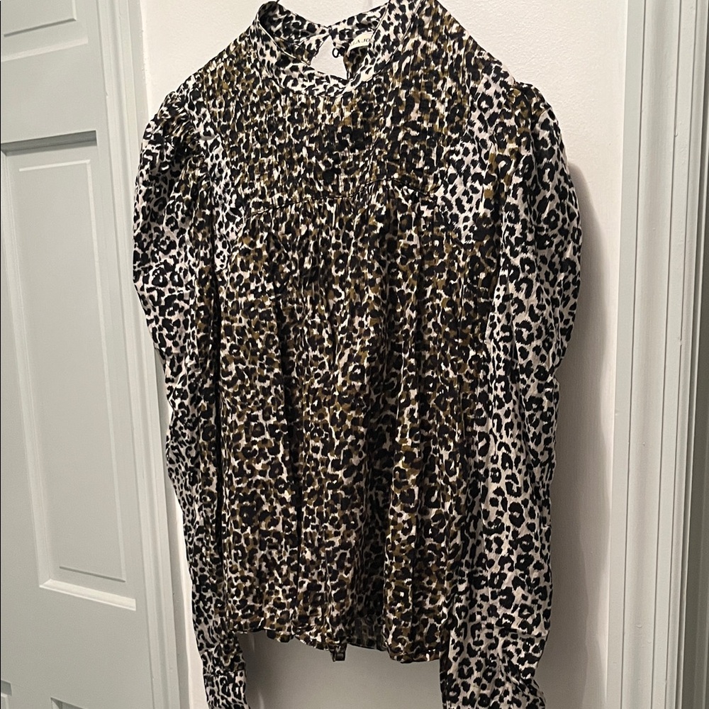 Ulla Johnson Leopard Print Blouse